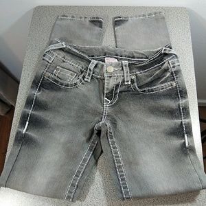 True Religion Gray Becky Skinny Jeans 5 Pocket 29